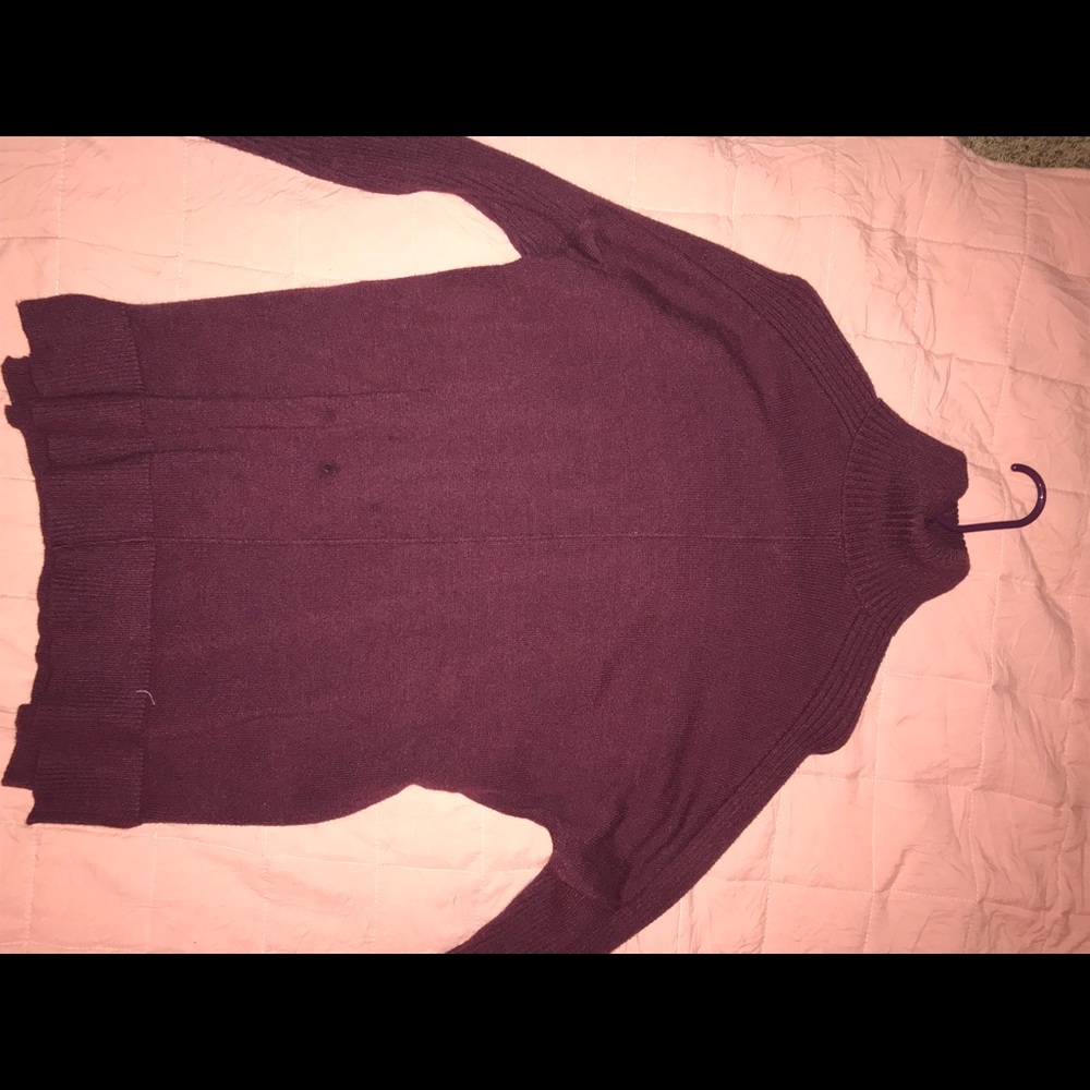 Maroon Sweater Dress